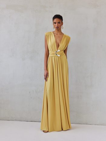 Anabelle Dress – Warm Ochre