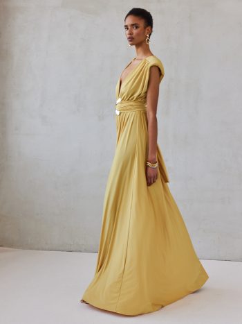 Anabelle Dress – Warm Ochre - Image 4