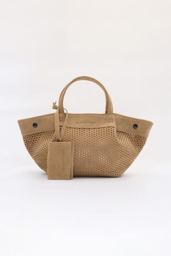 Horizon Suede Bag – Beige