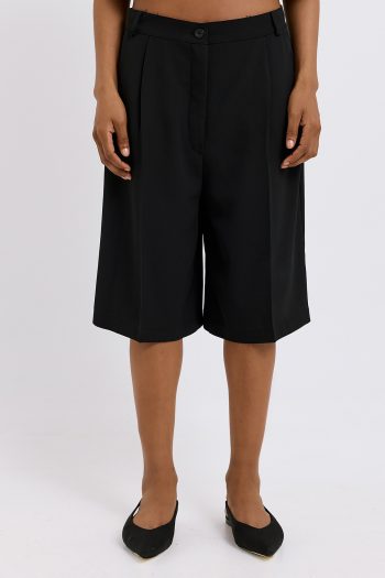 Reba Crepe Shorts – Black/Vanilla - Image 4
