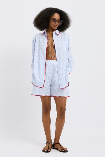 Nina Striped Shorts – Ciel - Image 2