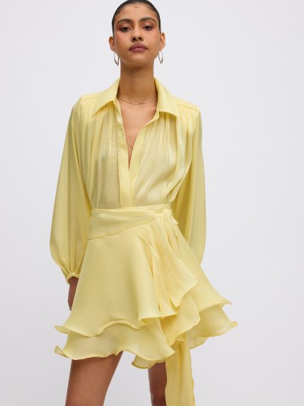 Clio Mini Skirt – Yellow