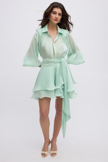 Clio Mini Skirt – Mint - Image 2