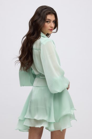 Clio Mini Skirt – Mint - Image 4