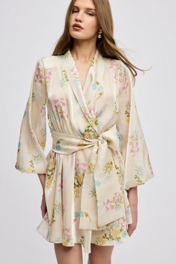 Butter Blossom Mini Dress – Print - Image 2