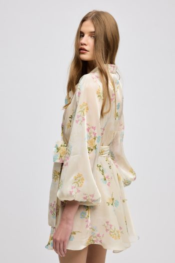 Butter Blossom Mini Dress – Print - Image 7