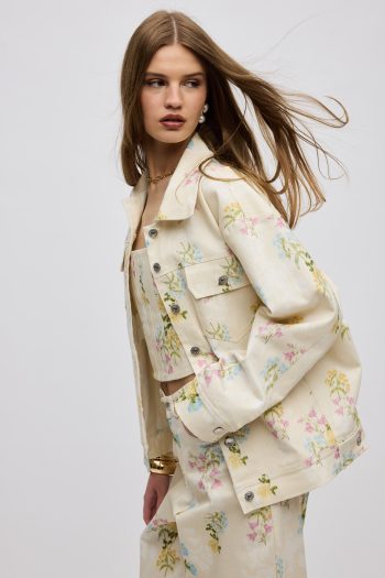 Butter Blossom Denim Jacket – Print - Image 3