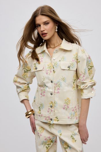 Butter Blossom Denim Jacket – Print
