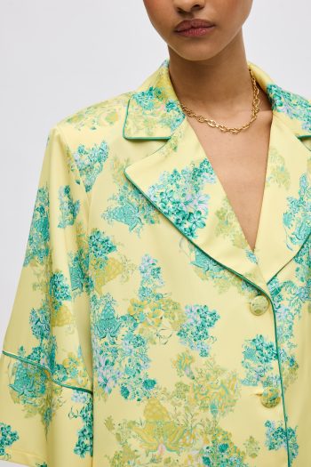 Lime Petals Pyjama Set – Print - Image 7