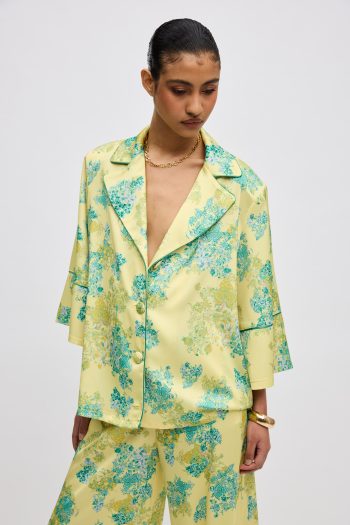 Lime Petals Pyjama Set – Print - Image 3