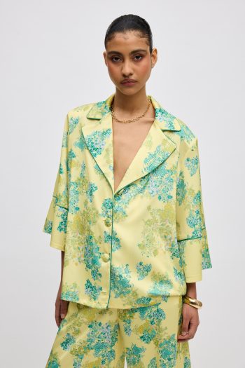 Lime Petals Pyjama Set – Print - Image 2