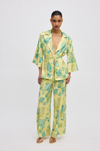 Lime Petals Pyjama Set – Print