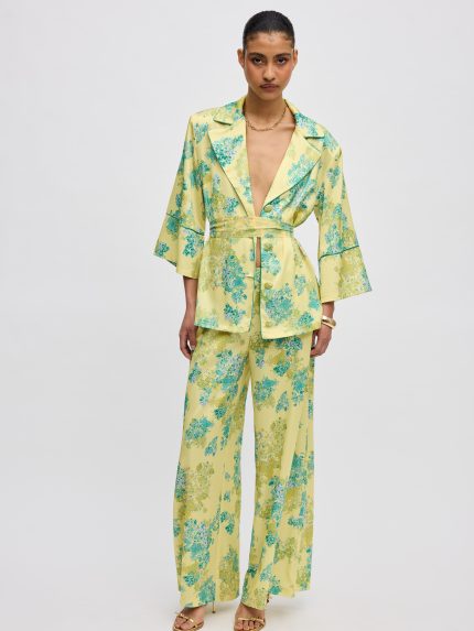 Lime Petals Pyjama Set – Print