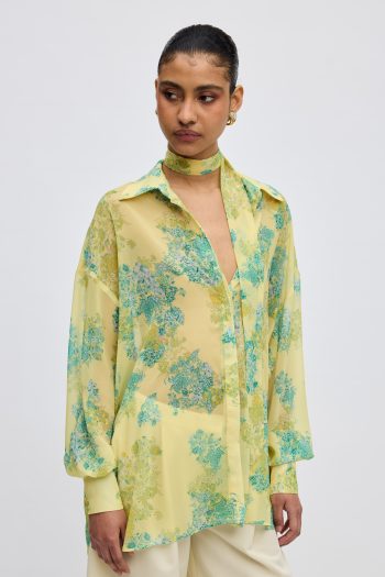 Lime Petals Shirt – Print - Image 2