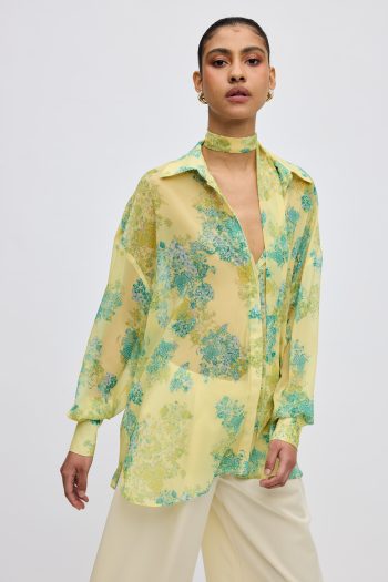 Lime Petals Shirt – Print - Image 4