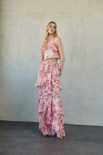 Felinia Ruffle Skirt – Print - Image 3