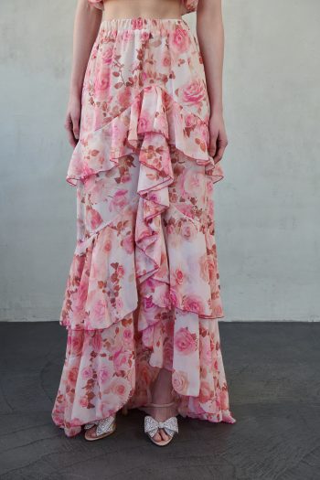 Felinia Ruffle Skirt – Print - Image 2