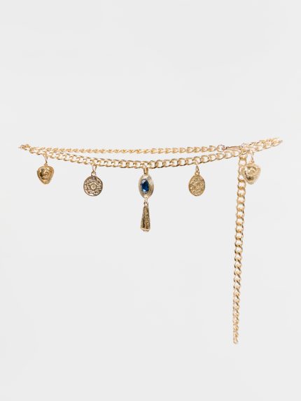 Dominica Chain Belt – Gold