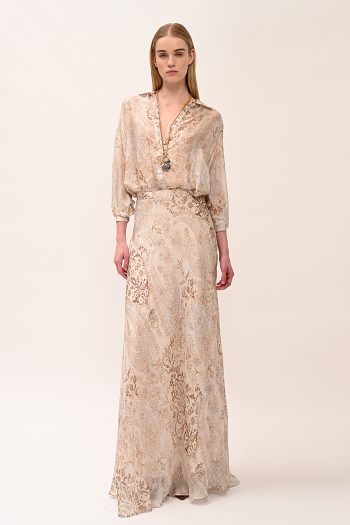 Ember Flower Shirt – Beige - Image 2