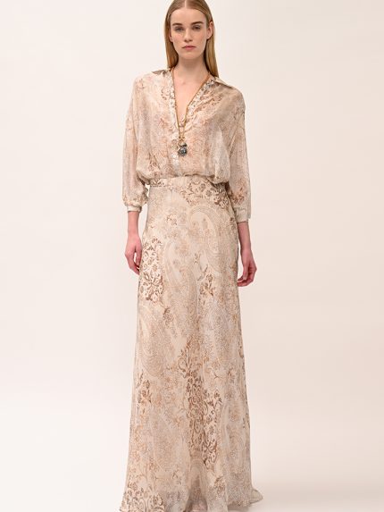 Ember Flower Skirt – Beige