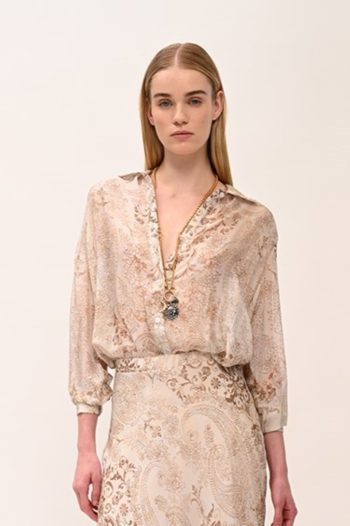 Ember Flower Shirt – Beige