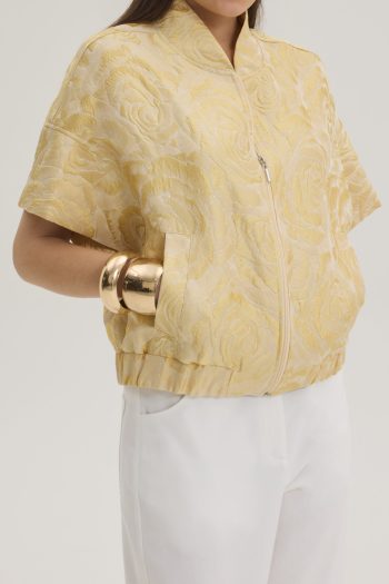 Irida Brocade Bomber – Print