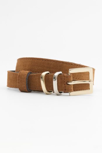 Ellis Suede Belt – Tabac