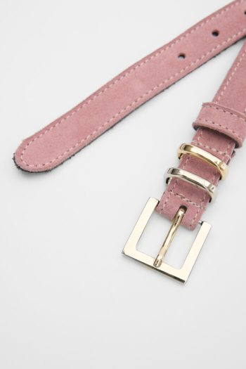 Ellis Suede Belt – Pink - Image 2