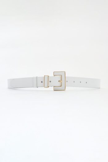 Butter Leather Belt – White - Image 2