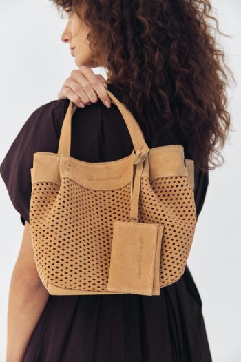 Horizon Suede Bag – Beige - Image 5