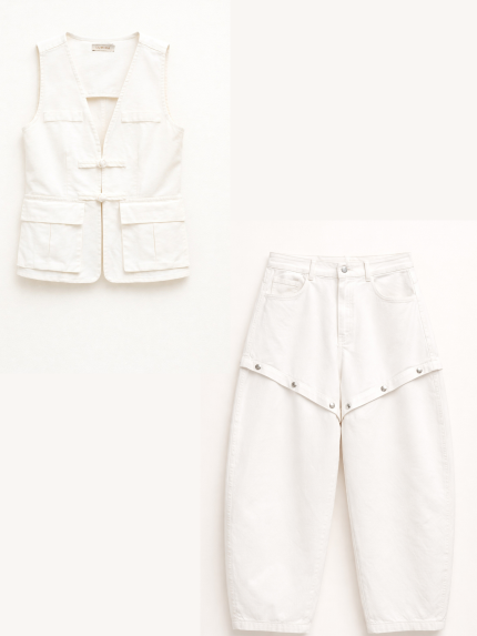 Freesia Cargo Set – White