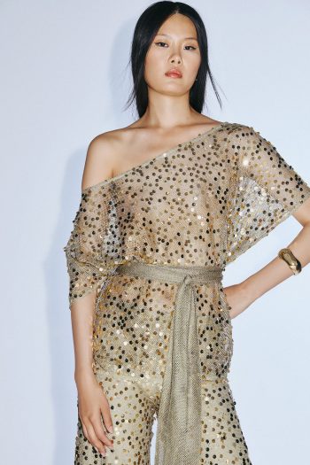 Gianna Sequin Set – Olive - Image 2