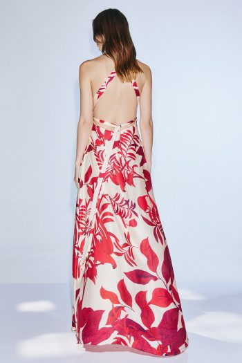 Leia Dress – Beige Print - Image 3