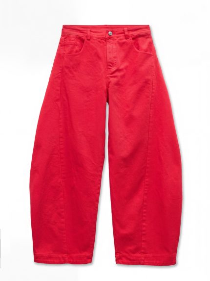 Isla Structured Pants – Red
