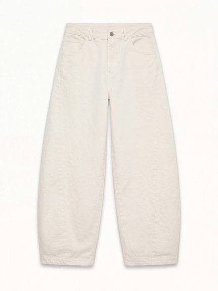 Isla Structured Pants – Cream