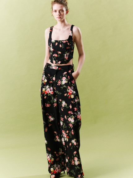 Poppy Floral Set – Black
