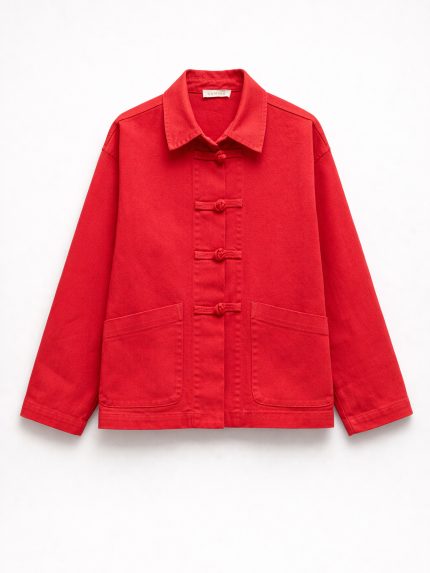Isla Structured Jacket – Red