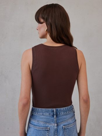 Ashley Tank Top – Brown - Image 4