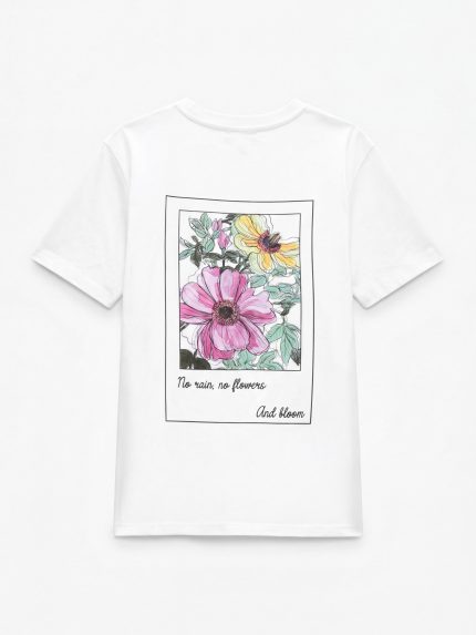 Flower T-shirt – White