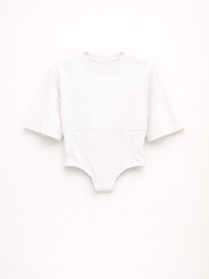 Larson Crop Top – White