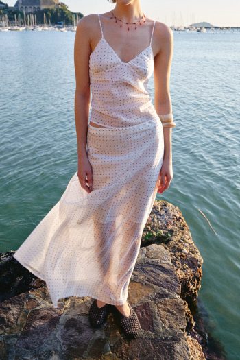 Silvana Dot Top – Pink - Image 2