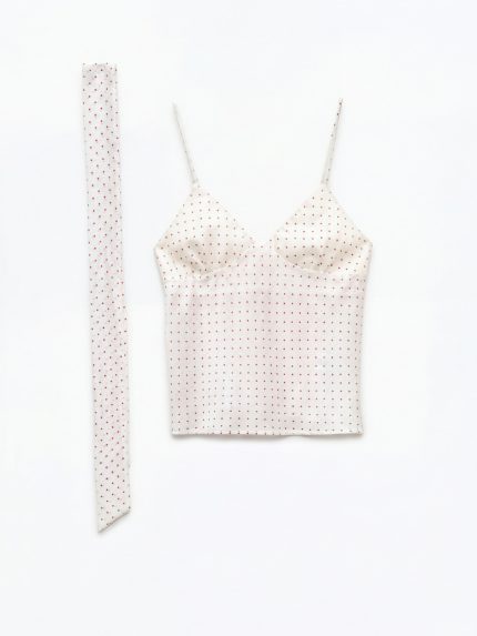 Silvana Dot Top – Cream