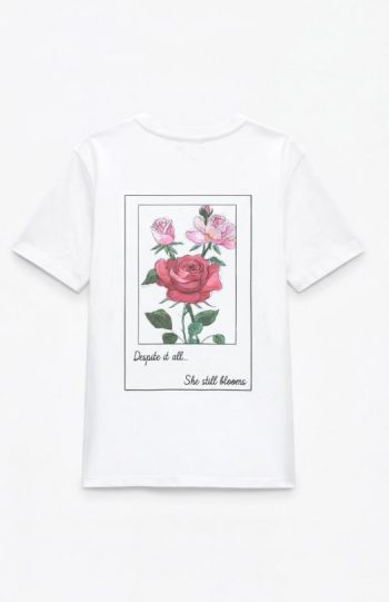 Rose T-shirt – White